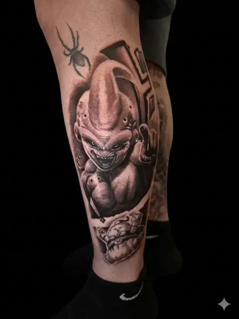 Tatuaggio Majin Boo Dragon Ball Lugano