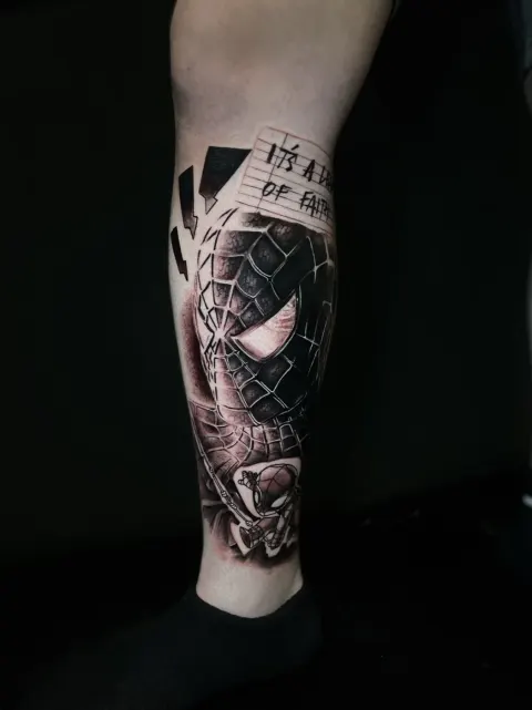 Tatuaggio Spiderman Marvel Lugano